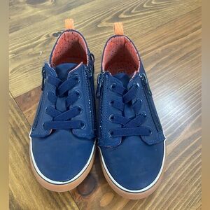 Cat & Jack Navy shoes with Orange Trim